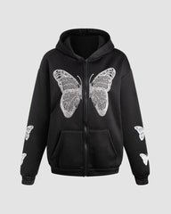 Butterfly Extract Graphic Hoodie