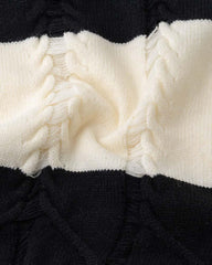 Caedence Striped Cable Knit Jumper