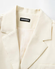 Xana Cropped Lapel Blazer