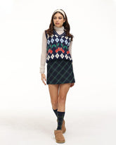 Adryan Plaid Mini Skirt