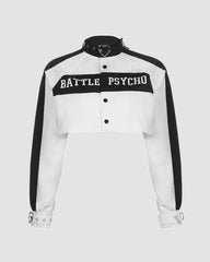 Psycho Battle Cropped Racer Jacket