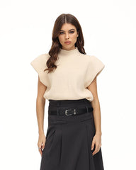 Delaunay Ribbed Turtleneck Vest