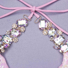 VAPA SEQUIN DIAMONATE BIKINI - PINK