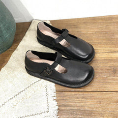 Handmade Leather Flat Soft Sole Women's Shoes