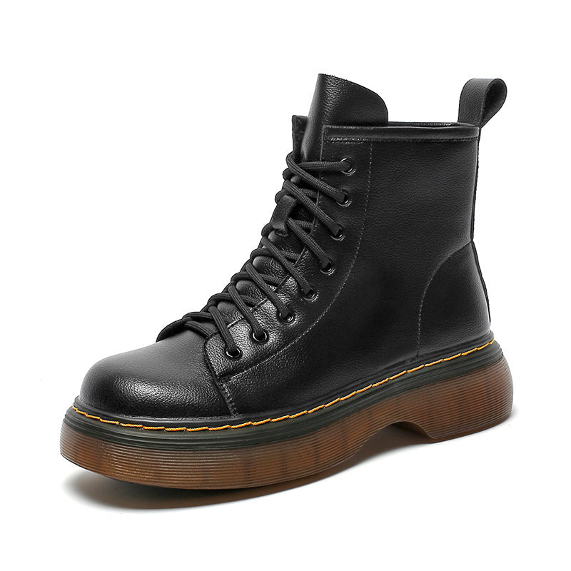 Combat Boots Platform Leather Martin Boots