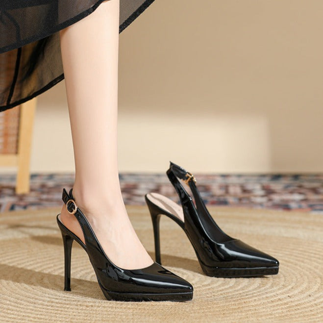 Slingback Pointed Toe Pump High Heels