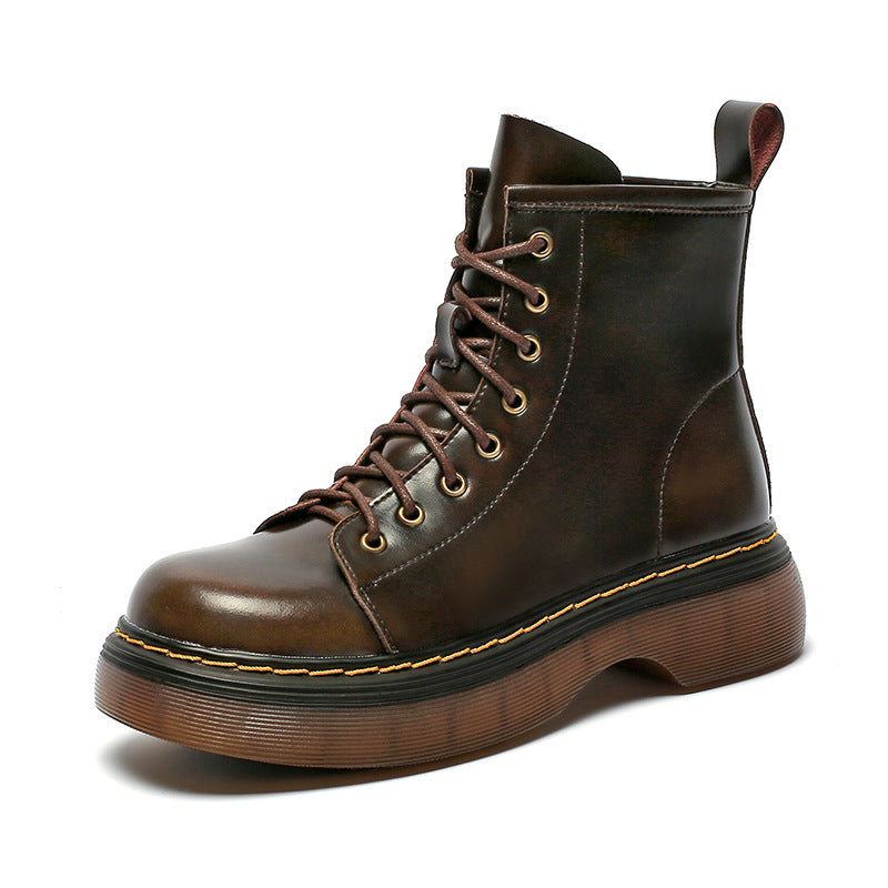 Combat Boots Platform Leather Martin Boots