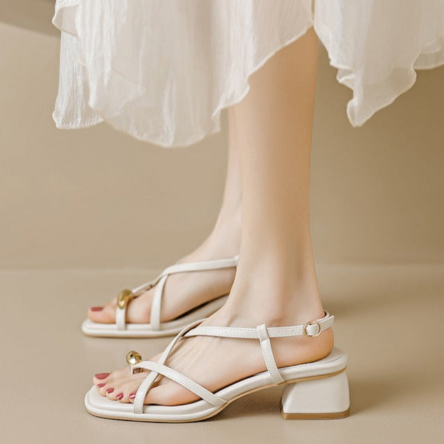 Summer Low Block Heel Sandal