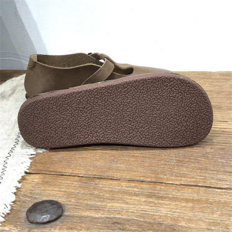 Handmade Leather Flat Soft Sole Women's Shoes