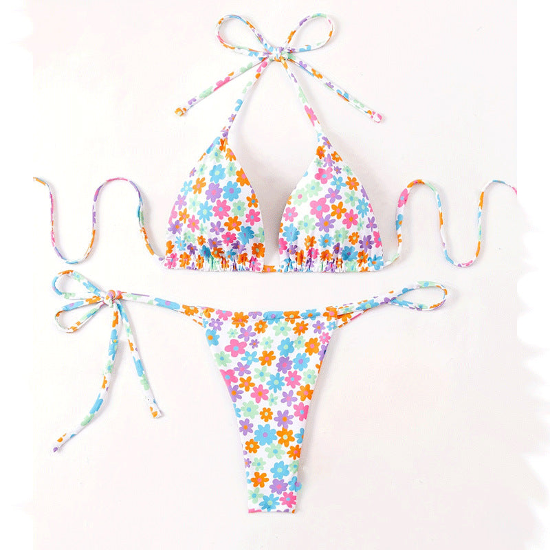 Daisy Retro Floral Bikini Set