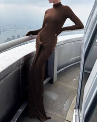 Silk Simple Long Dress