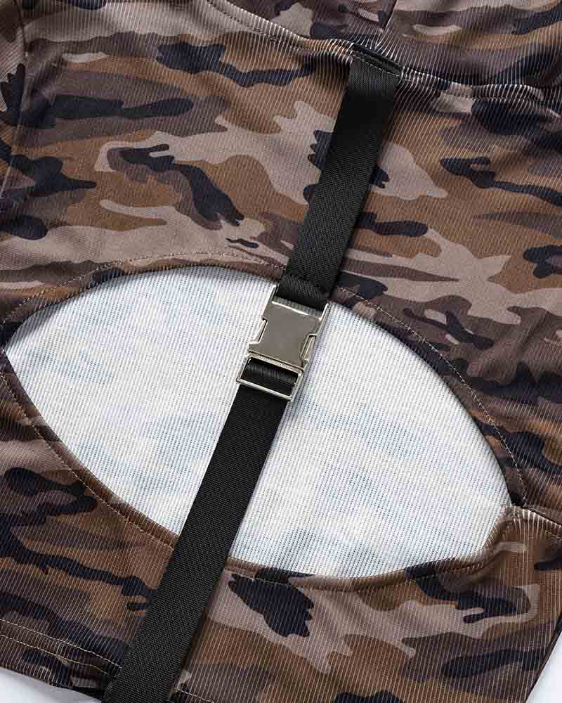 Wilderness Beck Camo Cropped Hoodie