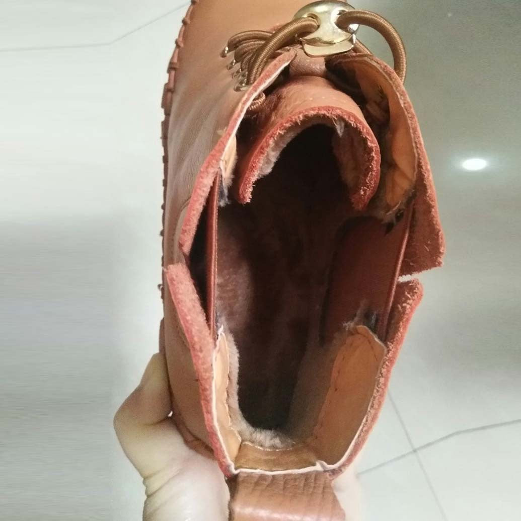 Autumn Winter Velvet Soft Leather Casual High-Top Shoes Boots