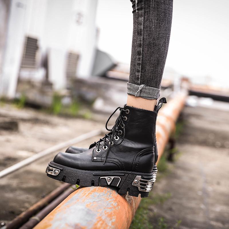 Gothic High Top Motorcycle Boots