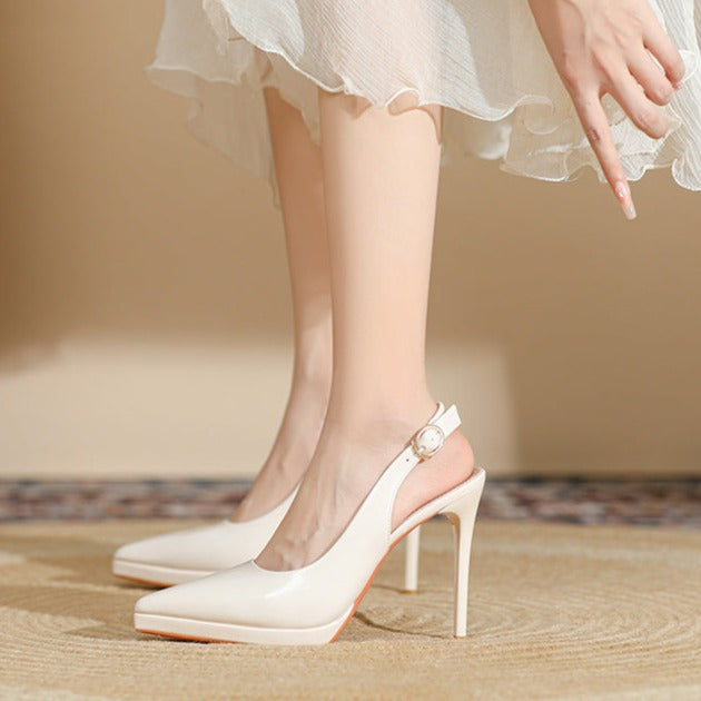 Slingback Pointed Toe Pump High Heels