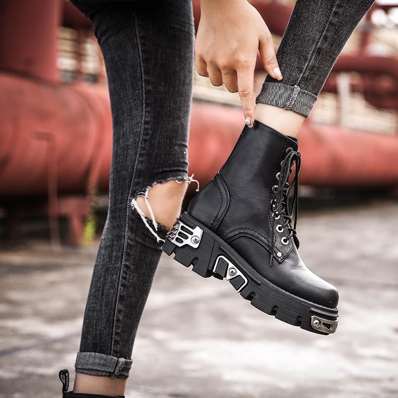 Gothic High Top Motorcycle Boots