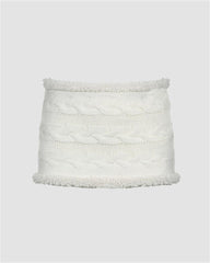 Fried Dough Twists Wool Mini Skirt