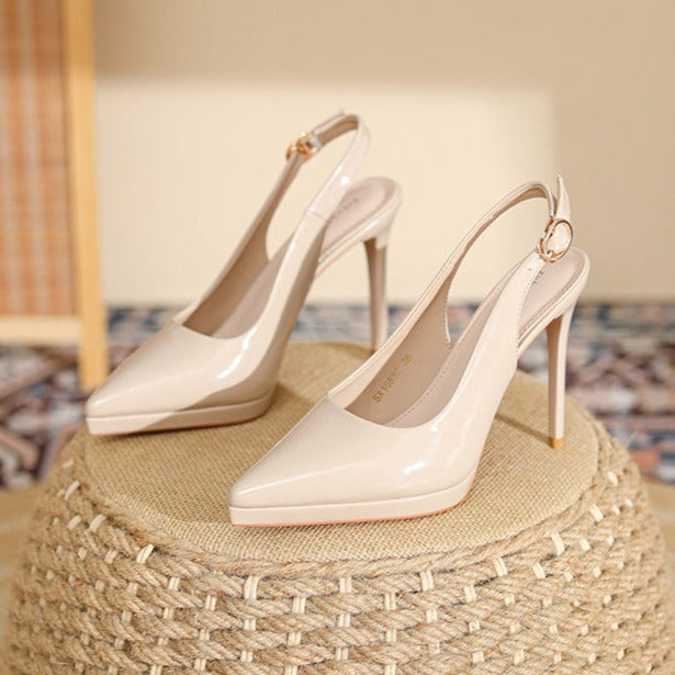 Slingback Pointed Toe Pump High Heels