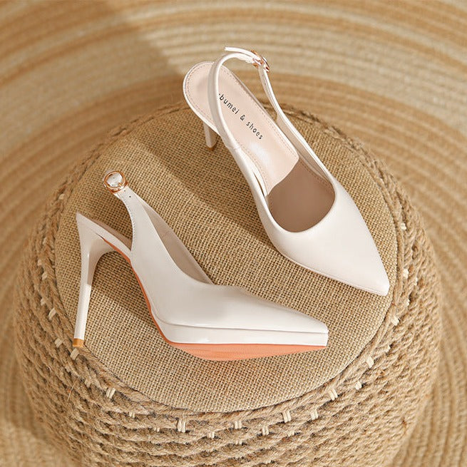 Slingback Pointed Toe Pump High Heels