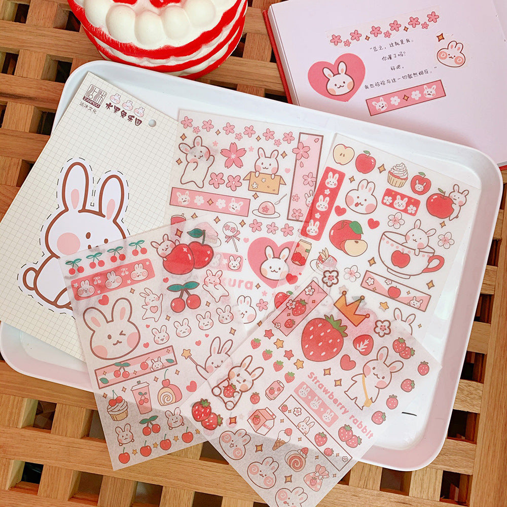 Kawaii Girl Bear Stickers