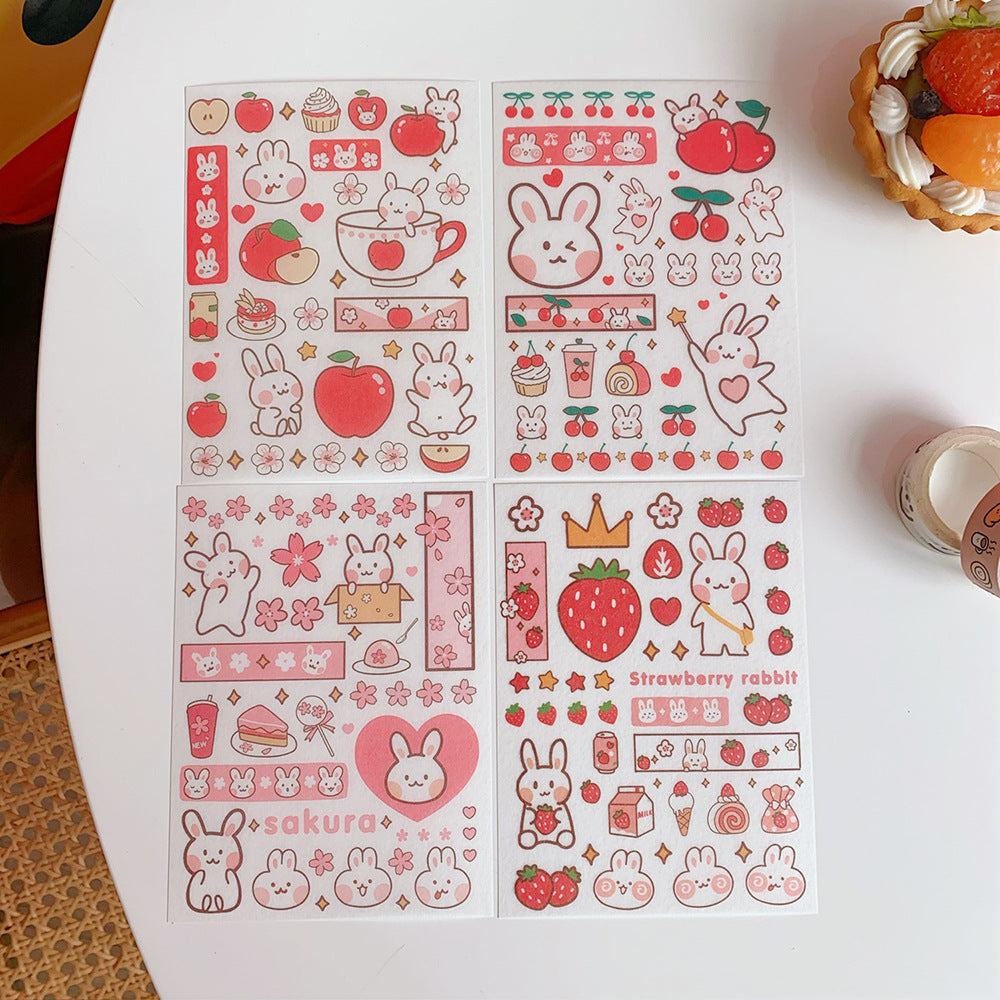 Kawaii Girl Bear Stickers