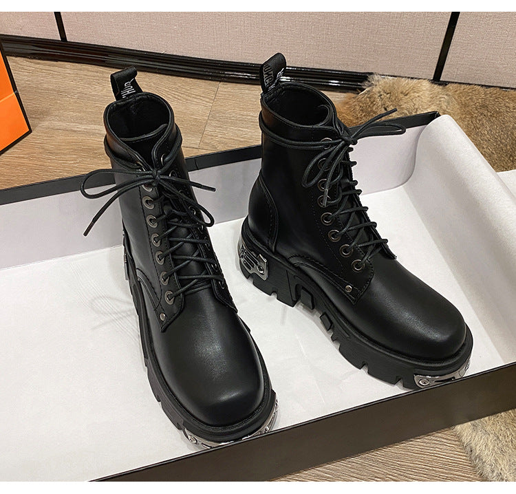 Gothic High Top Motorcycle Boots