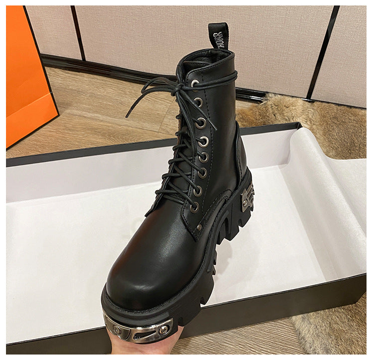 Gothic High Top Motorcycle Boots