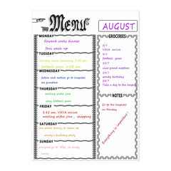 Calendar Magnet Weekly Schedule Monthly Schedule