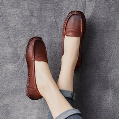 Loafers Shoes for Comfortable Soft Soled Leather Handmade