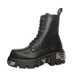 Gothic High Top Motorcycle Boots