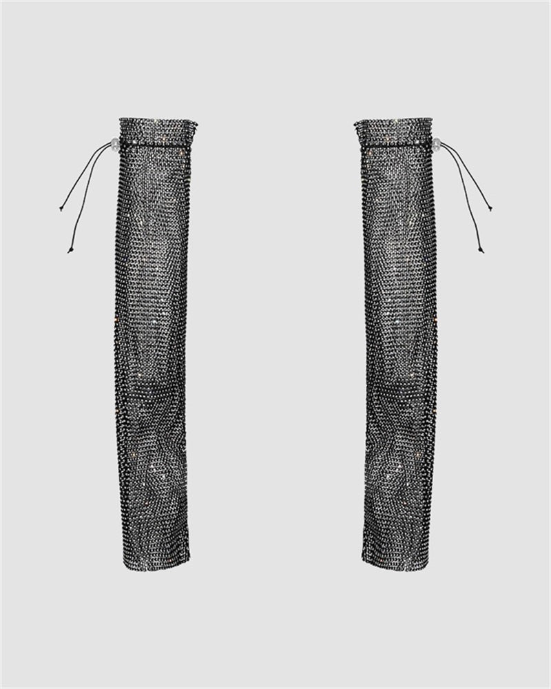 Carina Glitter Mesh Sleeves