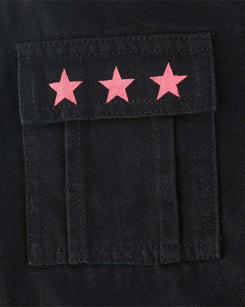 Dimwater Star Flared Cargo Pants