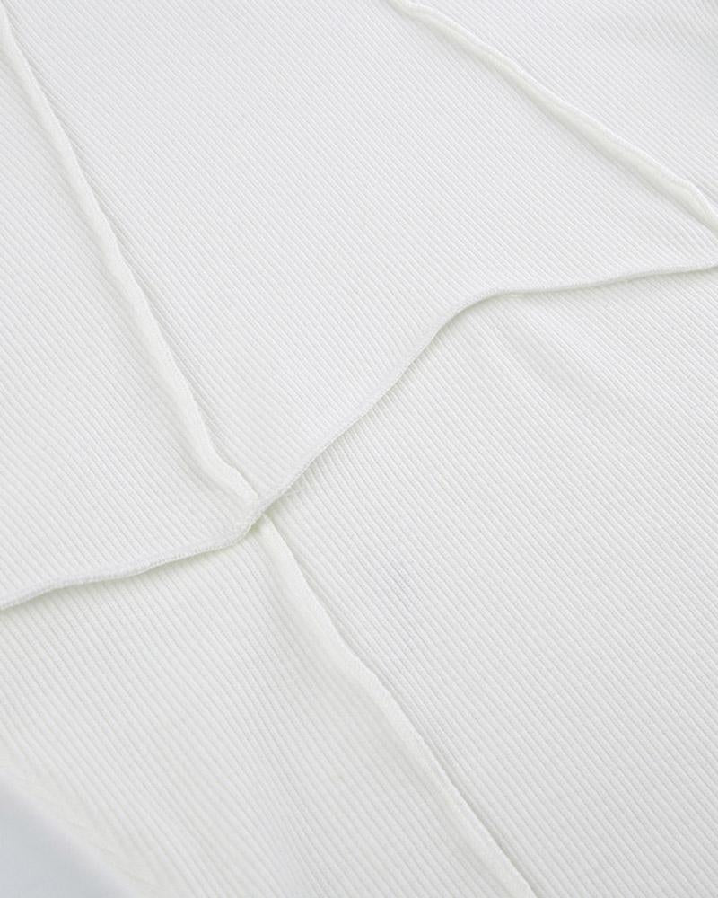 Dividing Line Ribbed Top