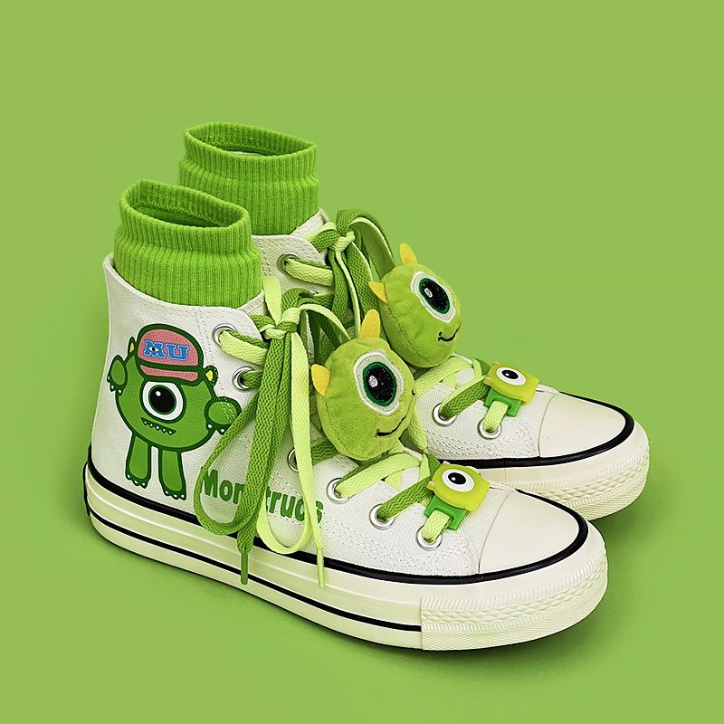 Cartoon Little Monster Canvas Shoes