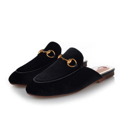 Velvet Heart Oxford Slide Slip On Flat Mules