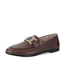 Classic Leather Flat Loafers