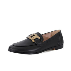 Classic Leather Flat Loafers
