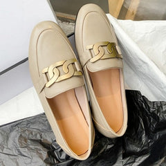 Classic Leather Flat Loafers