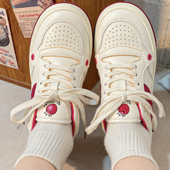 Cute Strawberry Sneakers Light Flat Shoes