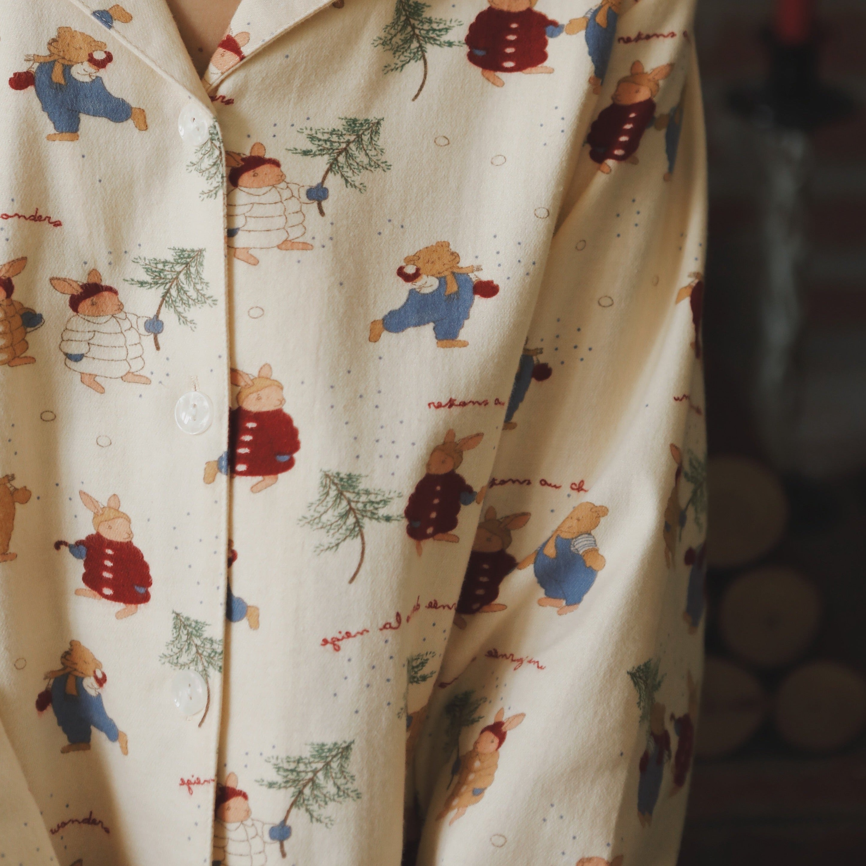 Christmas Pajamas PJS Bunny Christmas Presents