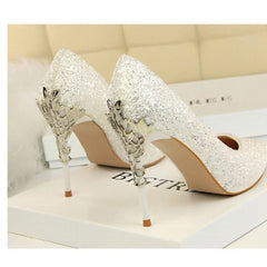 Sequins High Heels Bridal Wedding Prom Homecoming Shoes