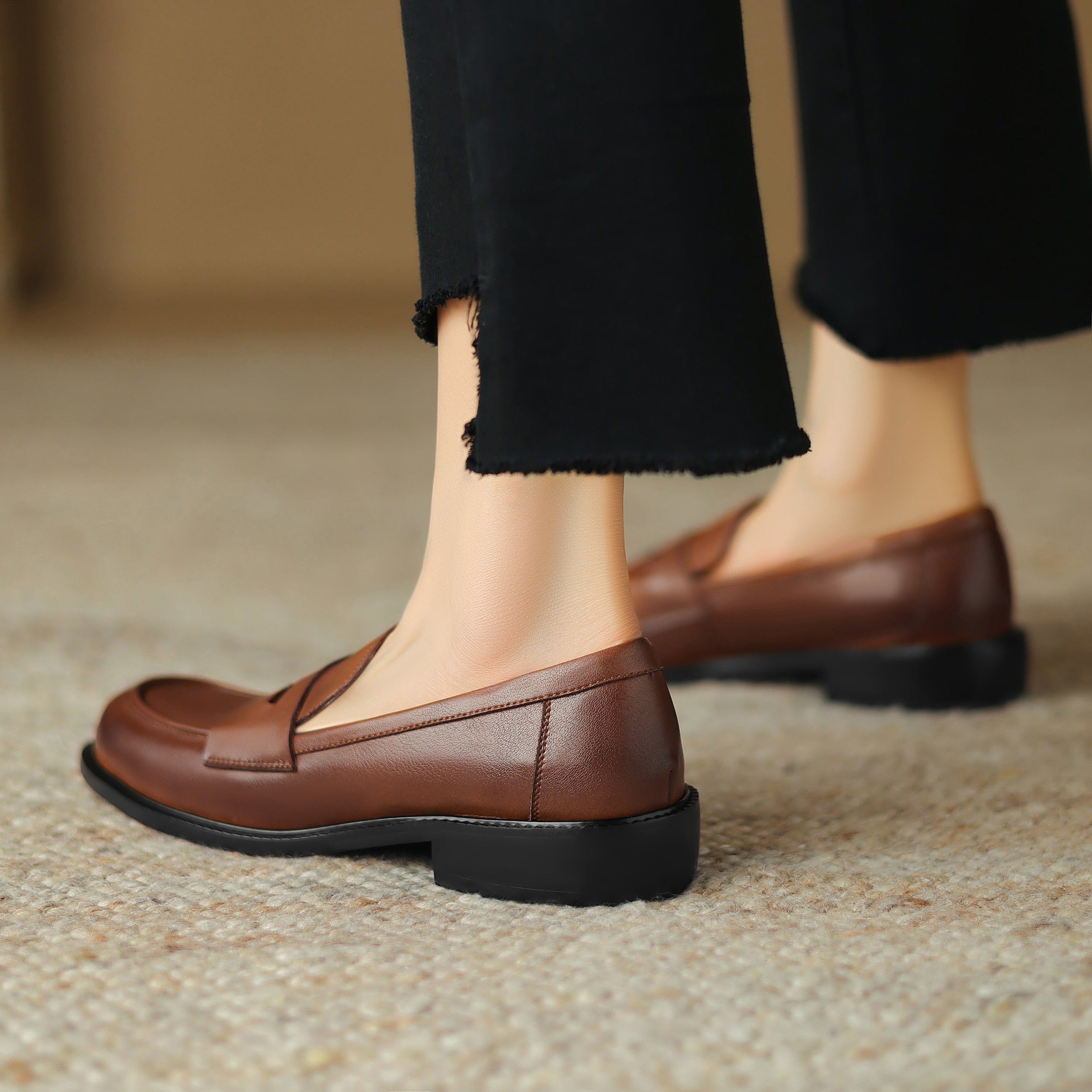 Handmade Loafers Comfortable Leather Shoes