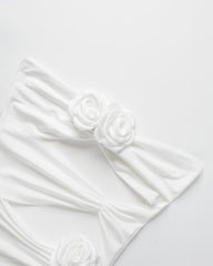 Skyscore Wrap Rose Tube Dress