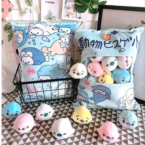 Kawaii Bunny Bag Plushies Pillow