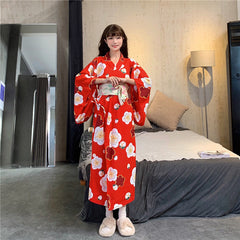 Japanese Cherry Kimono Pajamas Dress