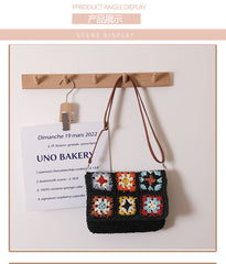 Esme Patchwork Crochet Shoulder Bag