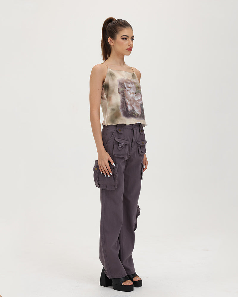 Breaking Rules String Tie Cargo Pants