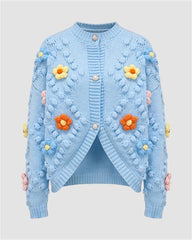 Floral Hand Knitted Sweater