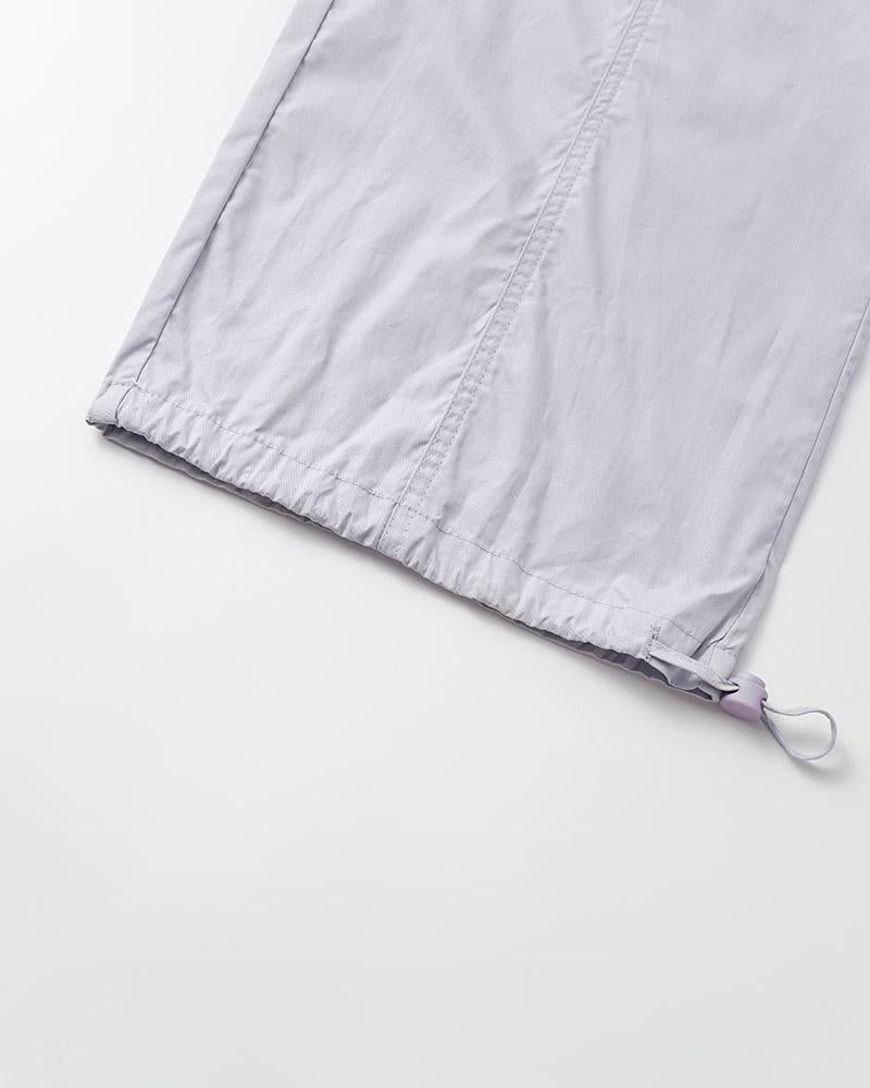 Retro Elastic Waist Drawstring Pants