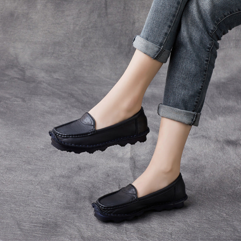 Loafers Shoes for Comfortable Soft Soled Leather Handmade
